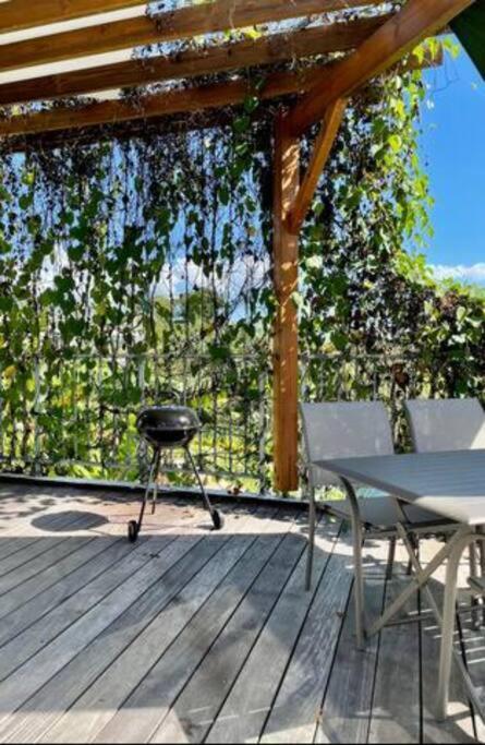 T3 Lumineux Avec Vue Exceptionnelle Et Piscine Oasis De Nature Et Serenite Petit-Canal Luaran gambar